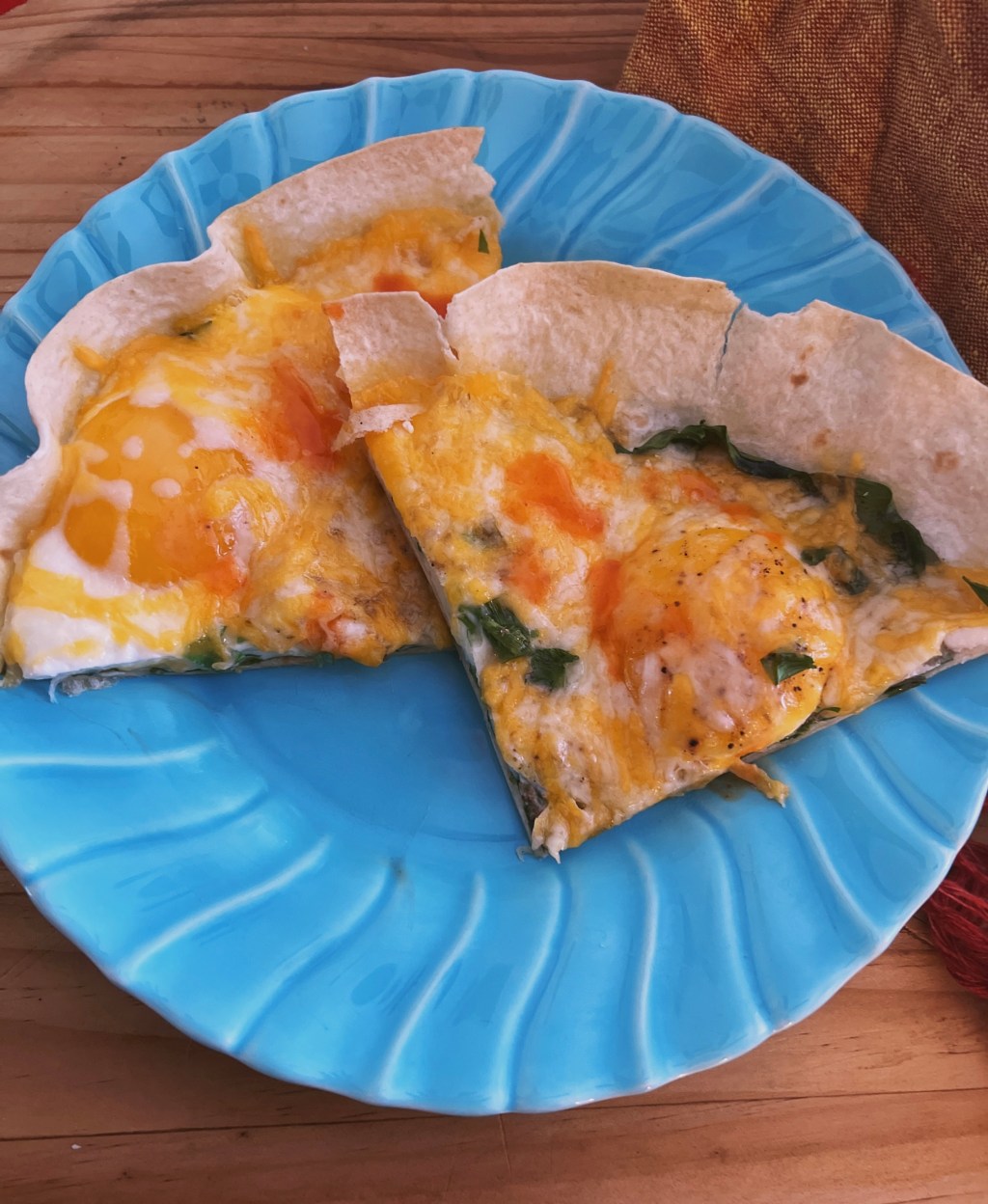 LoFo Baked Eggs on a&nbsp;Tortilla